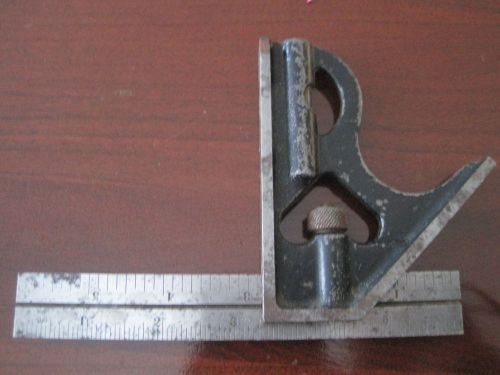 Millers Falls Co. 6 inch square.  No. 4 rule.  Machinist tool.  Greenfield