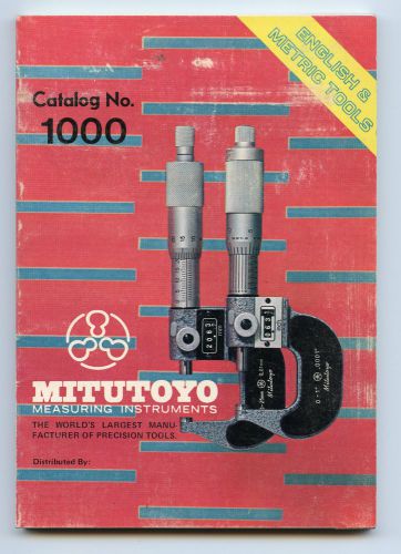 Vintage 1974 MITUTOYO Measuring Instruments Catalog 1000