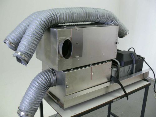 Clean air blower and fume vacuum system w/ battery back up - hepa filter 250 cfm for sale