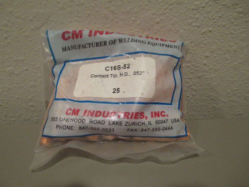 25, CM Industries, Mig Contact Tips, C16S-52