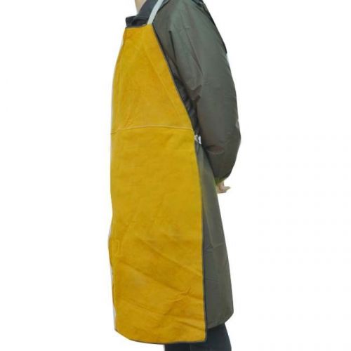 New 26&#034;x39&#034; cow leather welders aprons chrome leather split cowhide welding bib for sale