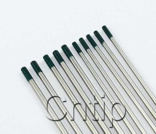 Tig tungsten electrode pure tungsten wp green 6&#034; assorted size 3/32&#034; &amp; 1/8&#034;,10pk for sale