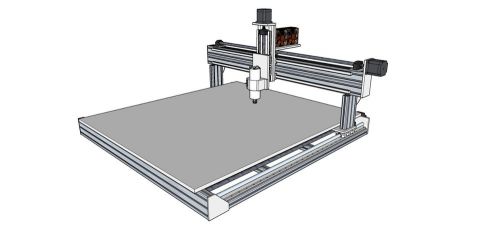 3 Axis CNC  Router plan Milling, Drilling and engraver machine 48&#034;x 48&#034; Plans