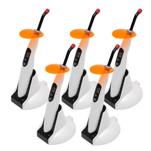 5x Dental Wireless Cordless LED Curing Light Lamp Cure Lamp