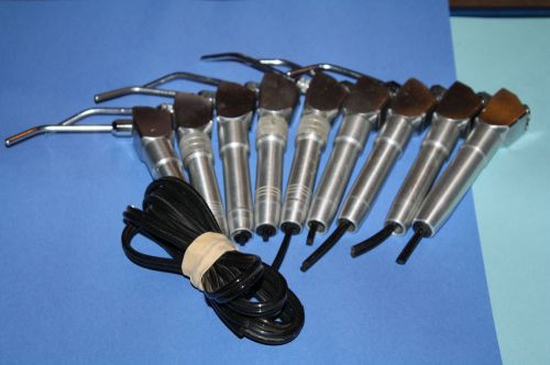 Lot of 9 Vintage Adec Air/Water Syringes