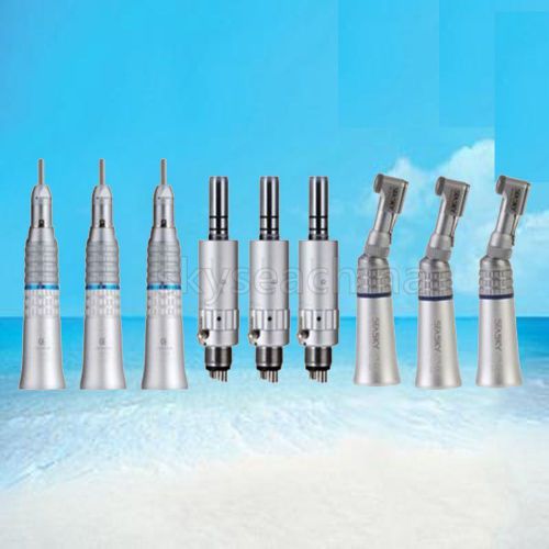 3 Dental Slow Low Speed Handpiece Straight Contra Angle Air Motor E-Type CE FDA
