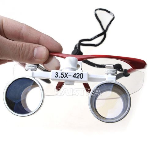 Dental binocular loupes optical glass loupe flip grip 3.5x-420mm for sale