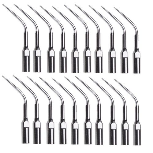 20pc dental ultrasonic piezo scaler scaling tips for satelec dte handpiece gd3 for sale