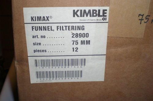 Filter funnel - Kimble - 28900 - 75mm - case of 12