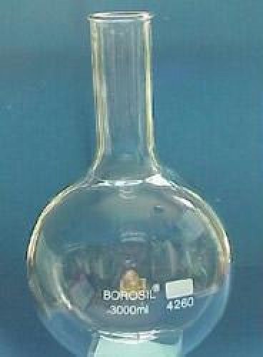 3000 ml round bottom glass boiling flask 3 liter for sale