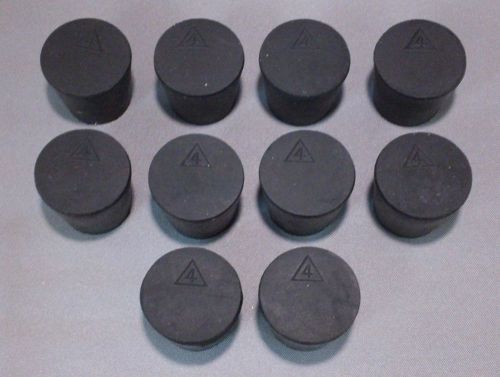 # 4 Rubber Stoppers - Black - 20 per lot - Made in USA