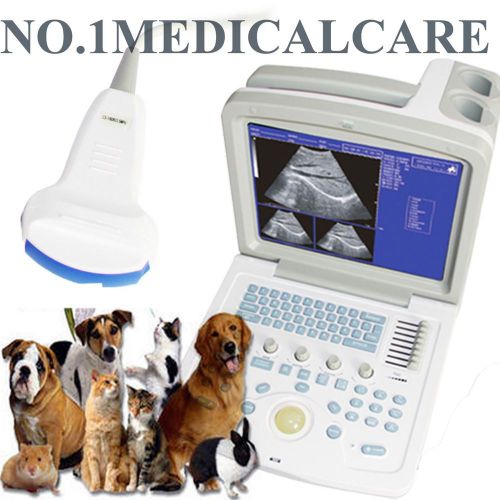 Veterinary CMS600B-3 Portable B Ultrasound Scanner + 3.5MHz Convex Probe