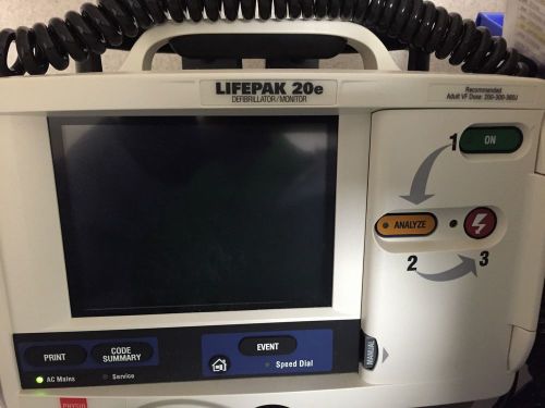 Physio-Control LifePak 20e Defib/Monitor with Pacing Package With Warranty.
