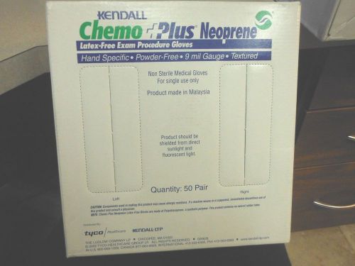 Kendall chemo plus neoprene latex-free- size large- lot of 50 for sale