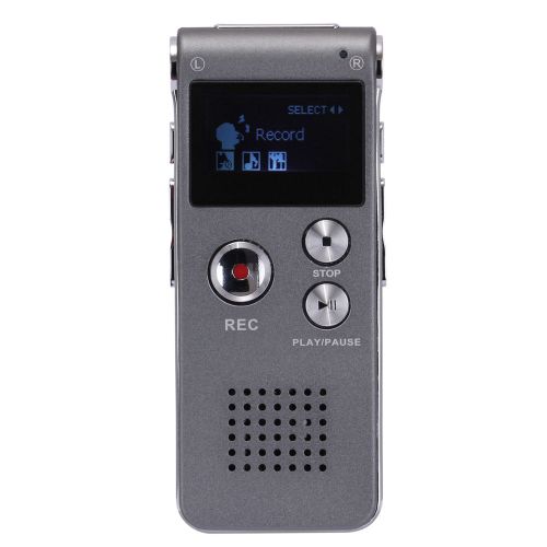 8GB MP3 Digital Aufnahmegerat Diktiergerat Sprachaufnahme Voice Recorder Silber