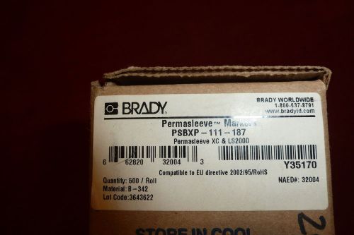 Brady Permasleeve Wire Markers PSBXP-111-187