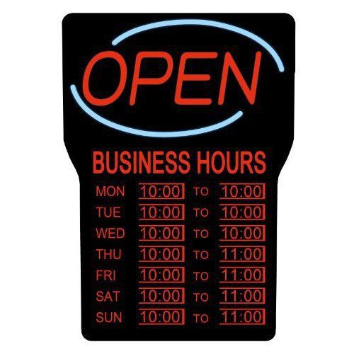 ROYAL SOVEREIGN RSB-1342E LED OPEN SIGN WITH BUSINESS