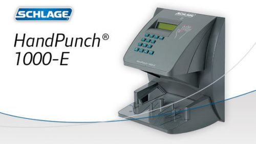 NEW HANDPUNCH 1000E TIME CLOCK WITH 100 EMPLOYEE COMPUTIME101 PAYROLL SOFTWARE