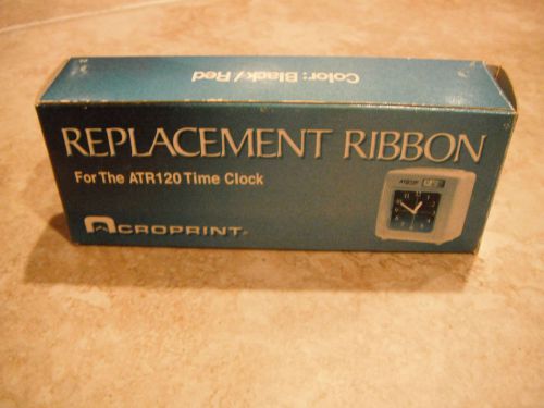 Acroprint 39-0127-000 Replacement Ribbon for ATR120 Time Clock, Black/Red