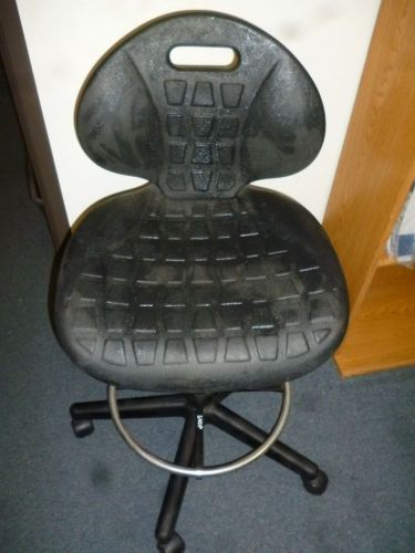 Revco Black Laboratory Swivel Chair, Special Cleanable Resin. (C143)