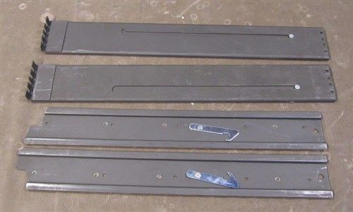 1 Set Of Metal Shelf Bracket Rails