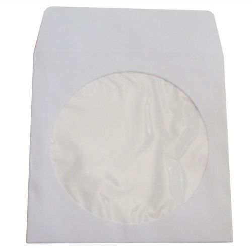500 Count White CD DVD Video Game Paper Sleeve Envelope