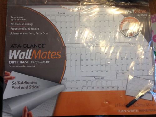 2015 Dry Erase Calendar, At-a-Glance, Wallmates, Self-Adhesive 24&#034; x 18&#034;