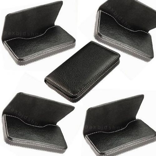 New Lot 5 Leather Business Credit ID Card Holder Case Wallet Men&#039;s Office C08X5