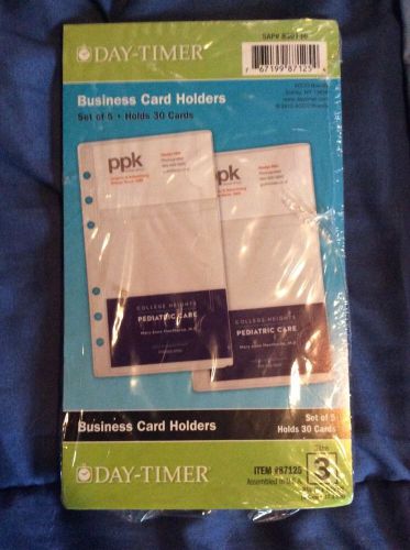 87125 Day-Timer®Vinyl Business/Credit Card Holders Portable Size