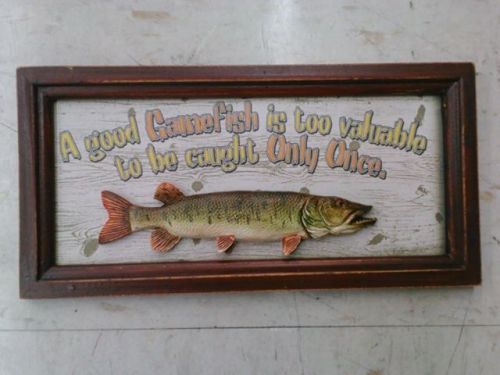 New for the guy who&#039;s in fish fishing gamefish picture sign Office home 12&#034;X 6&#034;