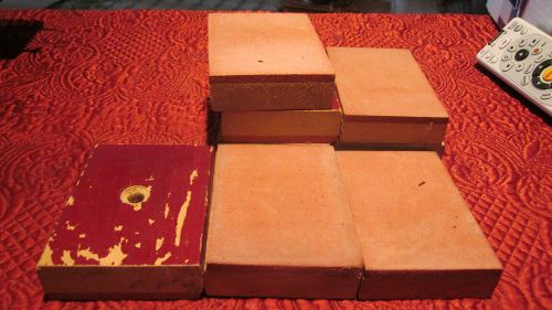 LOT OF 8 RUBBER STAMPS UNUSED STAMPERS 3&#034;X4&#034;
