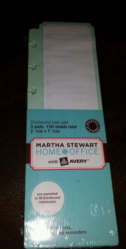 Martha Stewart discbound task pads, NEW