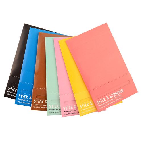 Lovely Candy Color Post-it Mark Memo Guestbook Sticky Notes Office Home