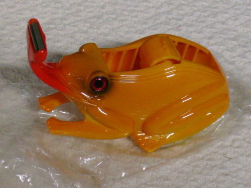 Orange frog standard tape dispenser weighted base new for sale