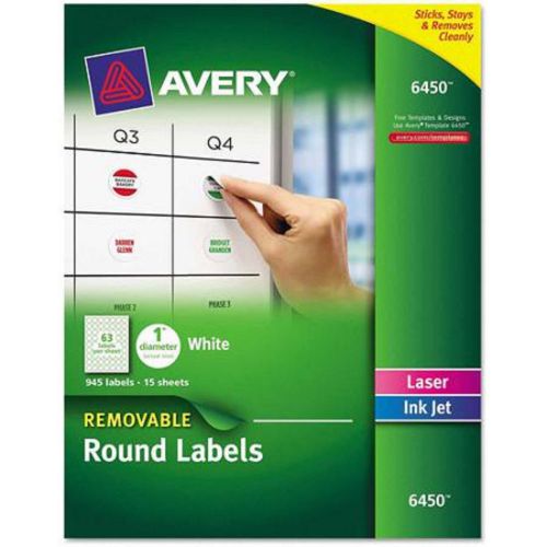 Avery 6450 Removable Round Labels