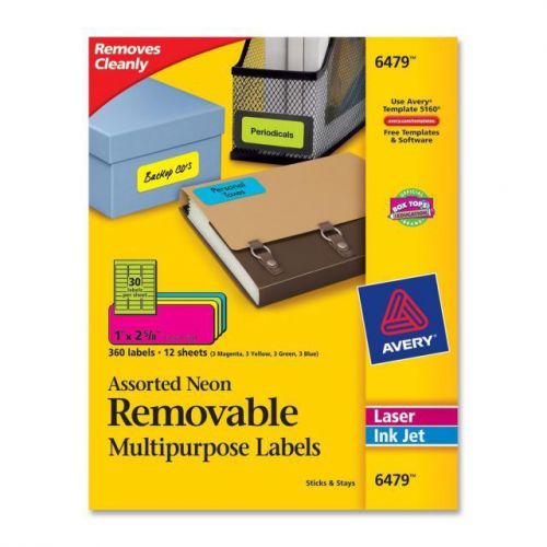Avery removable multipurpose labels - ave6479 for sale