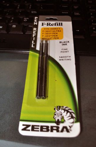 ZEBRA F REFILL Pen BLACK INK Fits Zebra F301 f302 and Not US FINE POINT 0.7 MM