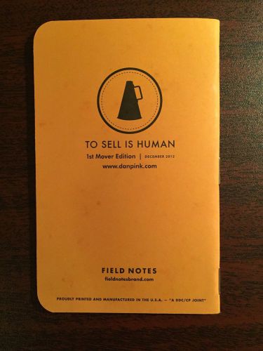 Field Notes Butcher Orange To Sell Is Human Branded New Single Memo Book