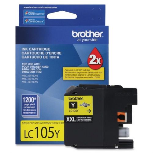 BROTHER INT L (SUPPLIES) LC105Y  HIHG YIELD YELLOW FOR