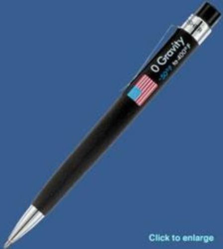 Fisher Black Zero Gravity Pen With U.S. Flag Imprint