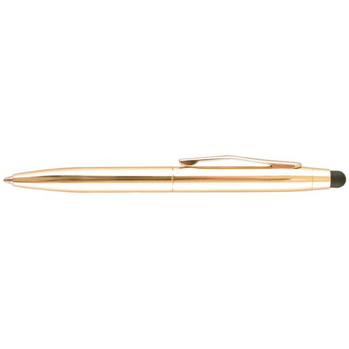 Uchida St.Tropez Petite 2 in 1 Stylus &amp; Pen Open Stock w/ Black Ink Gold Barrel
