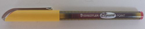 Staedler Red Liquid Point Fine Tip Marker.  heavy coverage.  Made in Germany.