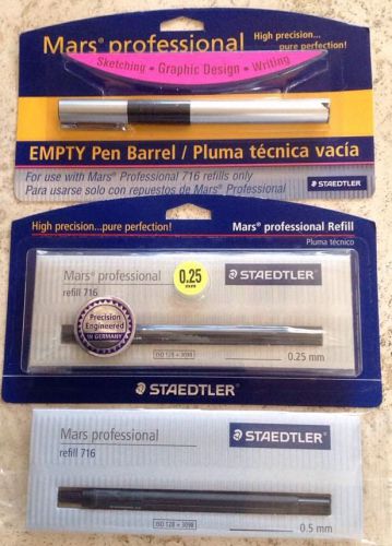 Staedtler Mars Professional 716 Technical Drawing Pen With 2 Refills 0.25-0.5mm