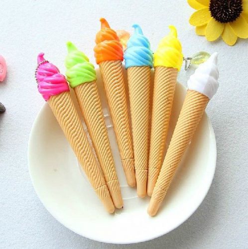 1 pcs cute ice cream shape gel pens,blue pens,bling roller pens,maker pens