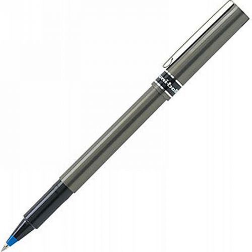 uni-ball® Deluxe™ Rollerball Pens, Micro Point, Blue, Dozen