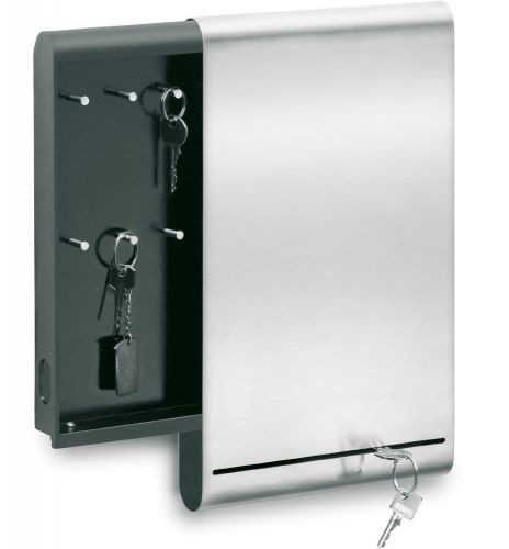 Stainless Steel Magnetic Message Board - Key Safe Cabinet