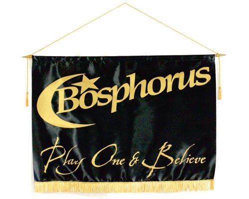 Bosphorus &#034;Play One &amp; Believe&#034; Banner - Used - Free Shipping!