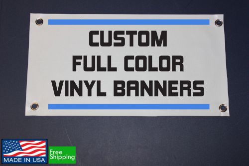 4&#039;x 8&#039; Custom Full Banner Color Vinyl High Quality Weatherproof Design foot ft