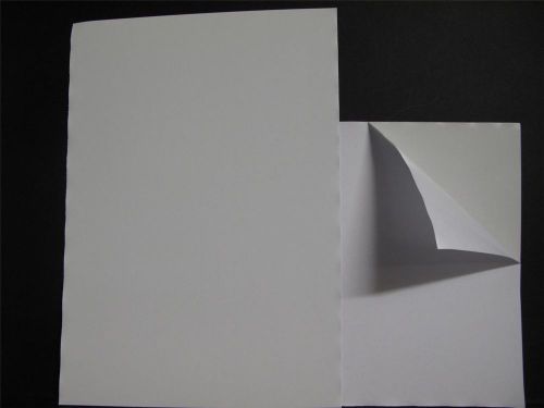 1 x A4 White Self Adhesive Steel Paper 0.2mm Receptive to Magnets 1 Side