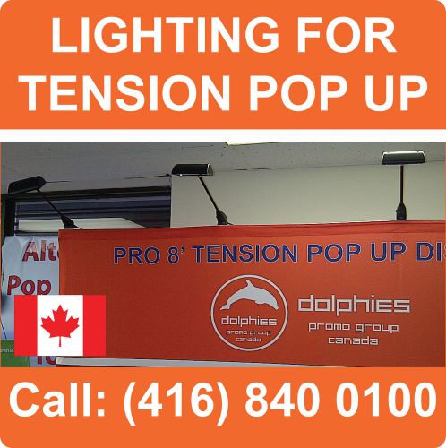 LOT OF 6 - NEW Spot Lights Tradeshow Booth Lighting for TENSION Pop Up Displays